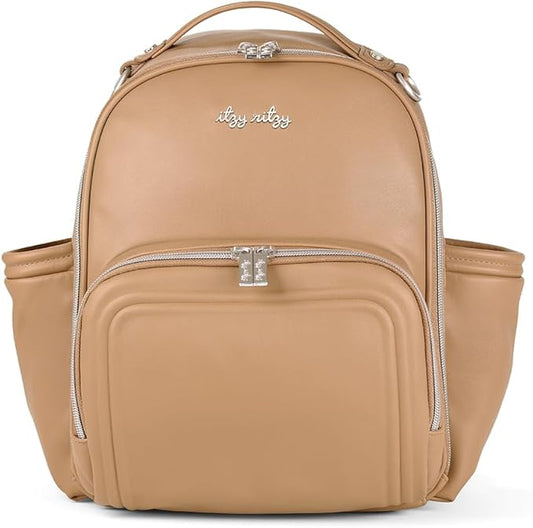 Itzy Ritzy Unisex Baby Mini Diaper Bag, Chai-Plus