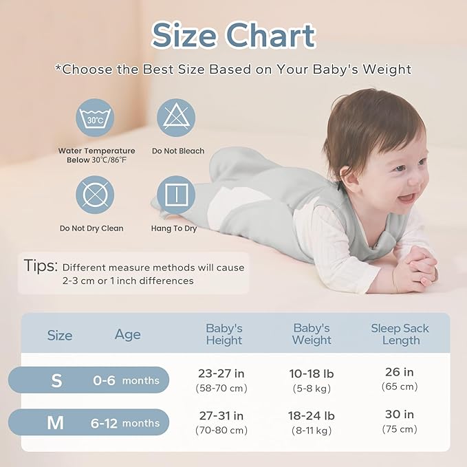 ZIGJOY Swaddle Sleep Sack Newborn 1.5 Tog Fleece Wearable Blanket Baby 0-3 3-6 6-12 Months - Winter Sleeping Sacks Bag