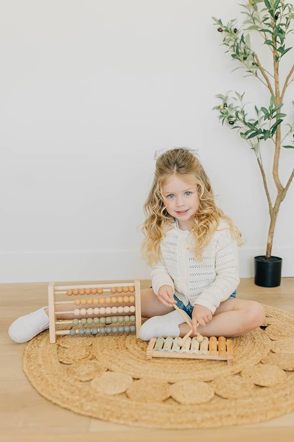 Xylophone, Montessori Musical Toy for Toddlers and Young Kids with a Modern Boho Aesthetic, Perfect in a Nursery, Playroom or as a Gender Neutral Baby and Birthday Gift
