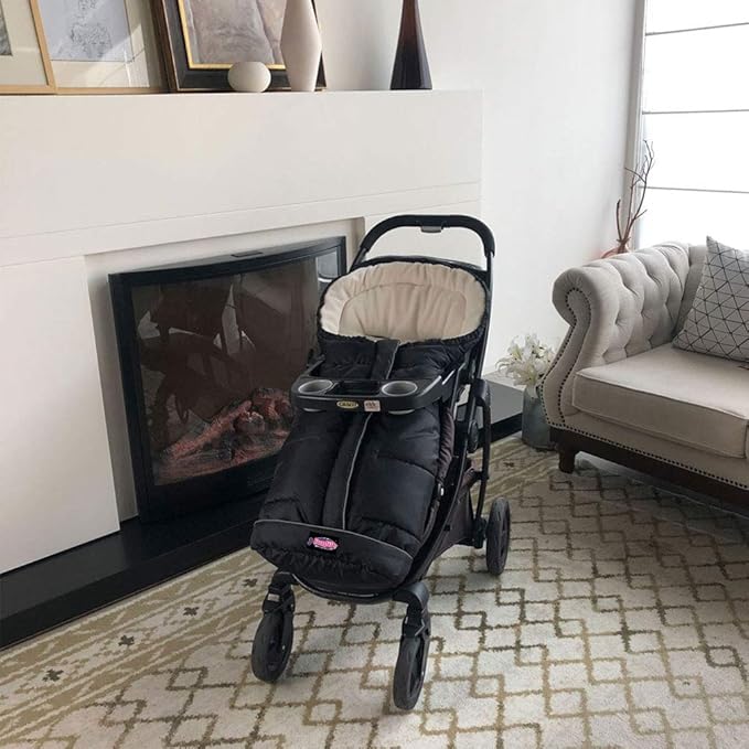 Go 3-Seasons Water Repellent Stroller Footmuff, Baby Cozy Toe Pushchair Sleeping Bag Toddler,Winter Outdoor Tour Stroller Bunting Bag