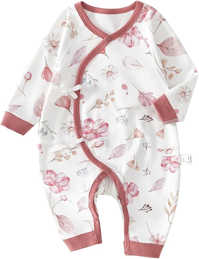 100% Organic Cotton Soft 0-6 Months 2-Piece Unisex Footless Newborn Baby Sleepers Pajamas Romper Boys Girls