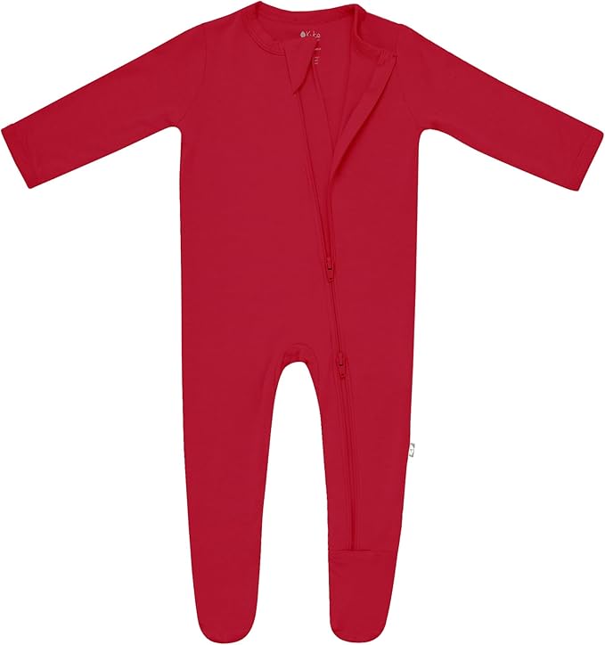 KYTE BABY Unisex Zipper Closure Footies, Rayon Made From Bamboo, 0-24 Months