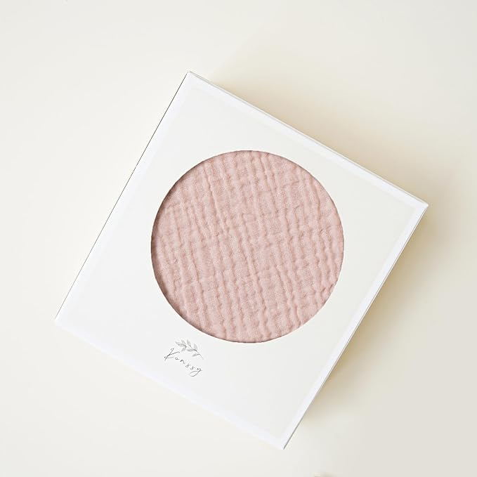 Konssy Muslin Nursing Pillow Covers, 100% Cotton Soft & Adorable Covers for Breastfeeding Pillows, Slipcovers for Newborn Baby Boys & Girls