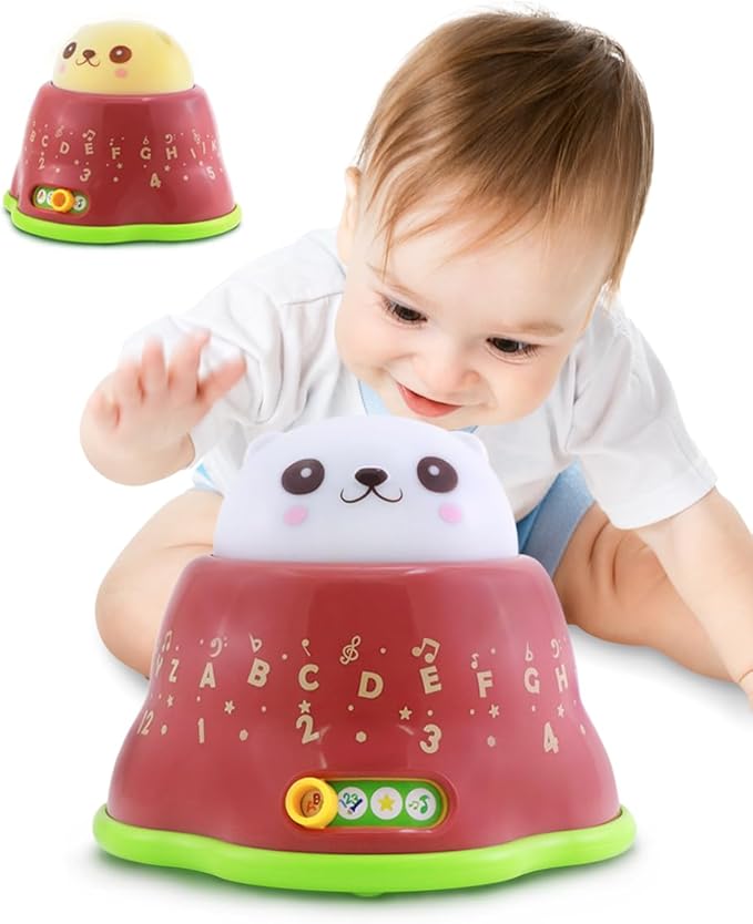 BEST LEARNING Whack and Learn Mole - Educational Interactive Light-Up Toy for Infants Babies Toddlers for 6 Month and up - First Baby Boy or Baby Girl Birthday Gift