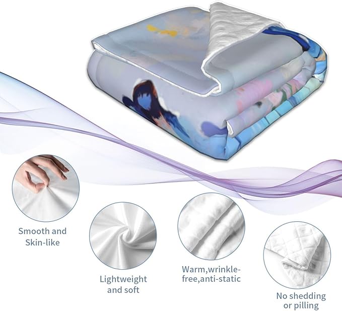 Baby Blanket Butterfly Flower Oil Painting for Boy Girl Newborn 30x40 Inch Toddler Infant Nursery Throw Blankets Double Layer Comfy Soft Plush Stroller Crib Quilt