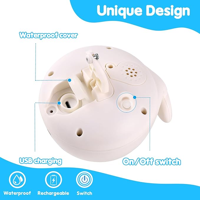 Baby Bath Toys, Toddler Bath Toys for Kids Ages 1-3, Light Up Whale Bath Toy Sprinkler, Pool Water Table Infant Baby Toys 6-12-18 Months, Bathtub Fountain Toy, Toddler 1st Birthday 1 2 3 Gifts