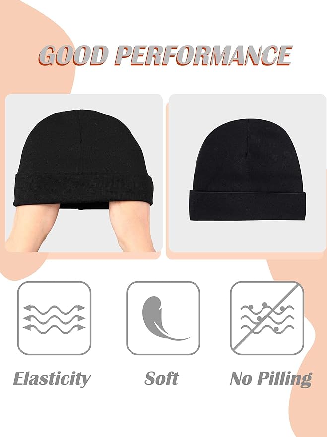 Baby Hats Mittens and Socks Set Unisex Cotton Beanie Cap and Scratch Mitten Non-Slip Baby Ankle Socks for Boys and Girls