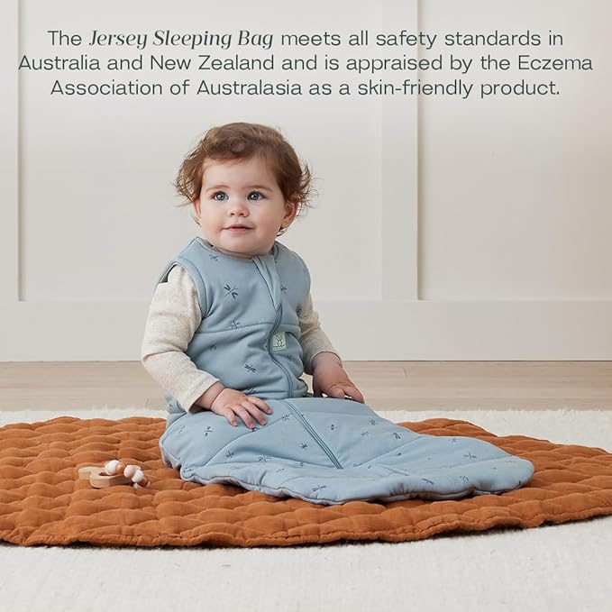 ergoPouch 2.5 Tog Jersey Sleeping Bag – Arms-Out Baby Sleep Sack – Soft, Breathable & Comfortable (3-13 Months, Dragonflies)