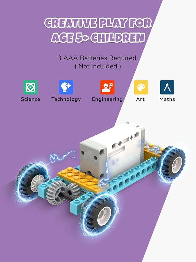 50-in-1 STEM Building Toys for Kids Aged 6-12: 50 Models Science Educational Engineering Blocks Project Kit, Creative Learning Activities for Boys & Girls, for Ages 6-8 8-13