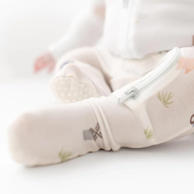 Bamboo Little Soft Baby Footie Pajamas, Baby Clothes, Newborn Sleepers, 95% Viscose and 5% Spandex, 0-24 Months