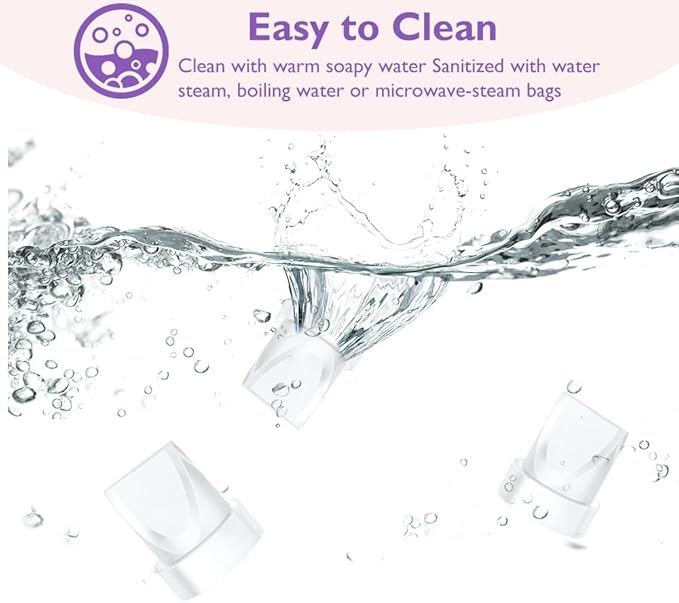 8Pcs Duckbill Valves Compatible with Momcozy M5 Wearable Breast Pump and for Momcozy V1 / V2 Hands Free Pumps, M5/V1/V2 Breast Pump Replacement Accessories