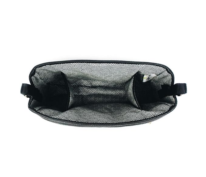 Itzy Ritzy Adjustable Stroller Caddy and Organizer Bag Featuring Front Zippered Pocket, 2 Built-In Interior Pockets & Adjustable Straps to Fit Nearly Any Stroller (Coffee and Cream)