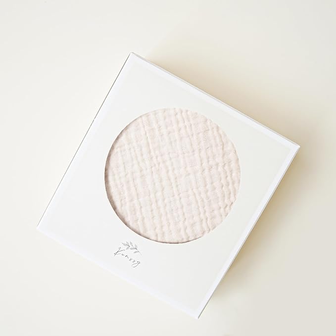 Konssy Muslin Nursing Pillow Covers, 100% Cotton Soft & Adorable Covers for Breastfeeding Pillows, Slipcovers for Newborn Baby Boys & Girls