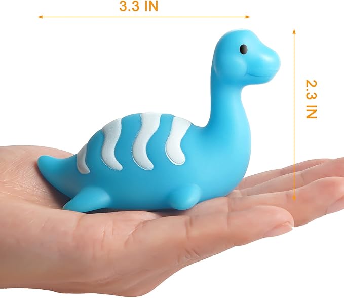 Bath Toys for Toddlers 1-3: 6 Packs Light-Up Floating Dinosaur Baby Toddler Bath Toys Set for Boys Kids Birthday Easter Christmas - Water Bathtub Shower Pool Bath Toy for Children Preschool