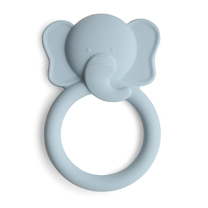 mushie Silicone Baby Teether Toy | Elephant
