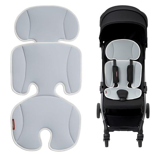 Momcozy Stroller Cooling Pad | Universal Soft Cooler Pad, Breathable & Adjustable Car Seat Liner | Detachable 2-Piece Cooling Cushion | Fits Strollers, Car Seat, High Chair, Bassinet, Swing