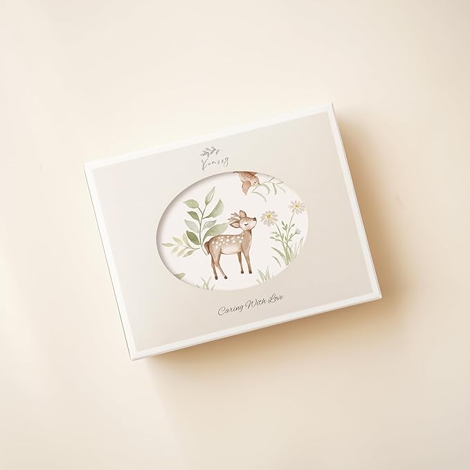 Konssy 2 Pack Nursing Pillow Covers, Soft and Comfortable Nursing Cover for Breastfeeding Pillows, Pillow Slipcover for Baby Girls Boys Newborn(Green, Woodland)