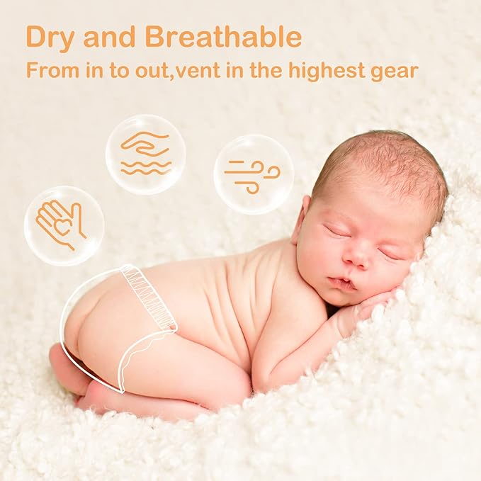 Baby Diapers Size 5 (27+lb),48 Count Babycozy Dry Disposable Diapers Bouncy Soft,0.8D Softer Touch Diapers and 10 Micron Velvet Soft Fiber Diapers Hypoallergenic for Sensitive Infant Skin