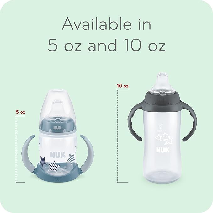 NUK Active Sippy Cup, 10 oz, 2 Pack, 12+ Months, Timeless Collection, Amazon Exclusive