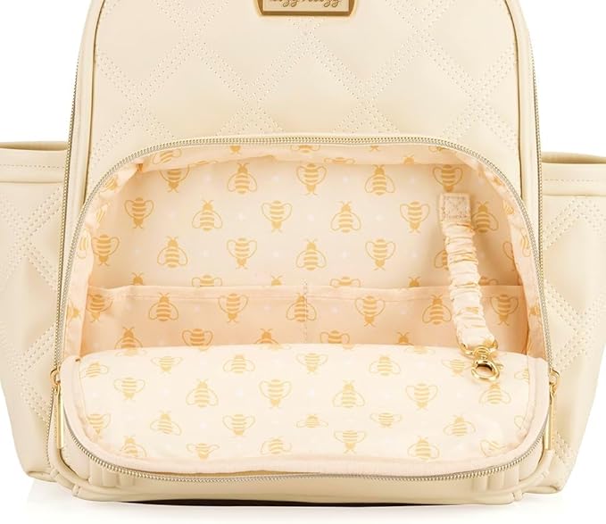 Itzy Ritzy Baby Mini Plus Diaper Bag, Milk & Honey