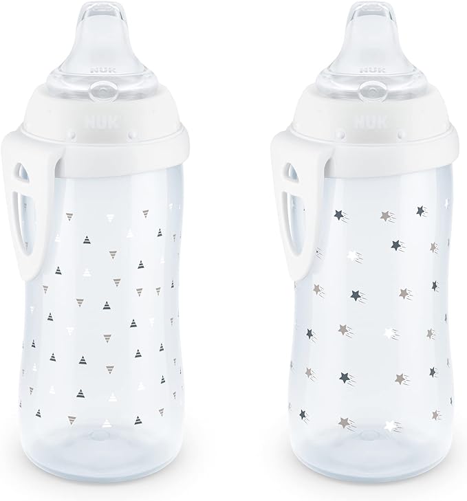 NUK Active Sippy Cup, 10 oz, 2 Pack, 12+ Months, Timeless Collection, Amazon Exclusive