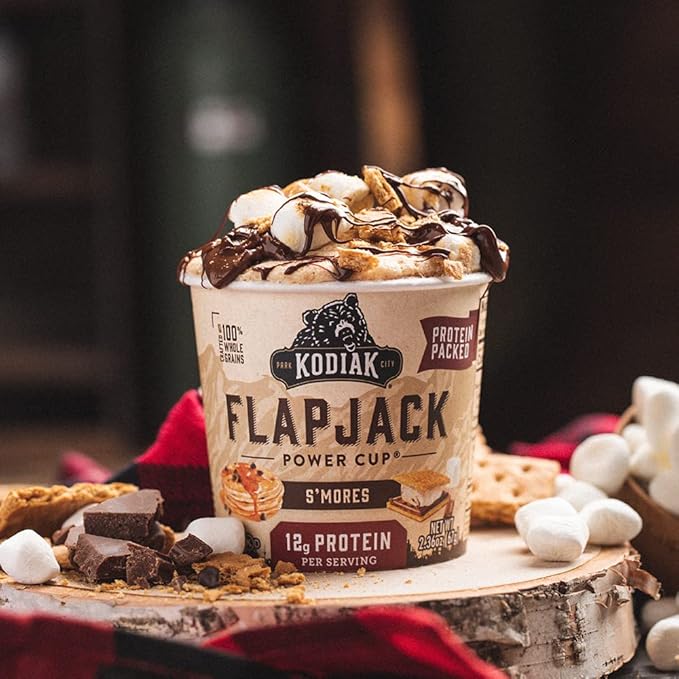 Kodiak Cakes Protein Pancake On The Go Flapjack Cups Mix; Buttermilk, Chocolate Chip, & S’mores Variety Pack