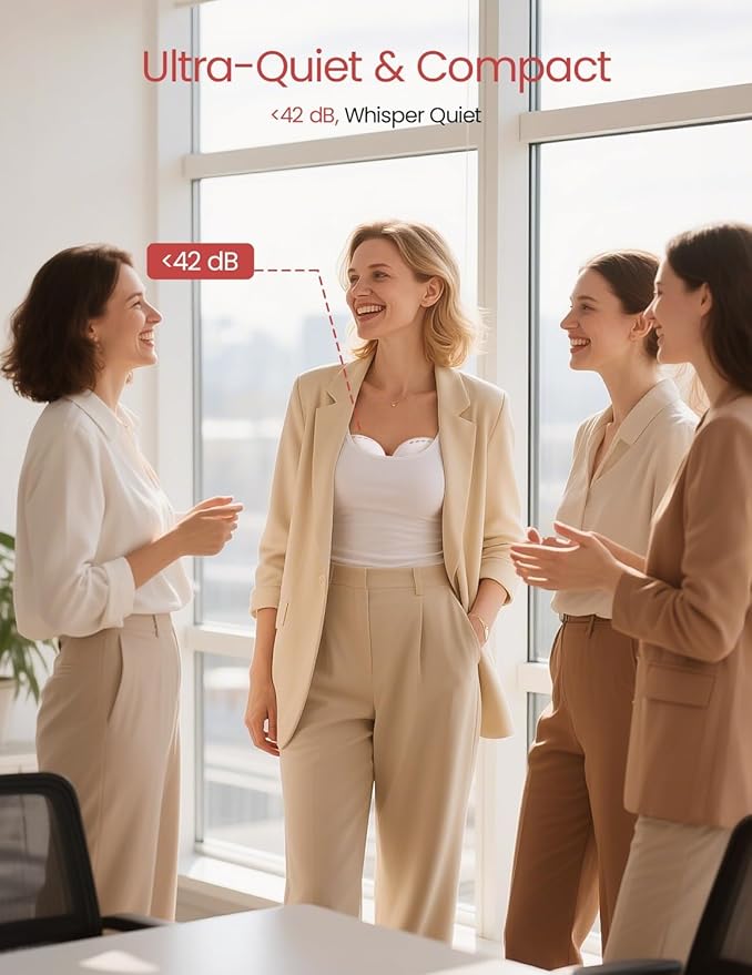 NCVI Wearable Breast Pump Hands Free, Portable Electric Breastfeeding Pump with 1500mAh Battery, Quiet Operation, Smart LED Display, 4 Modes & 9 Levels, 19/21/24mm Flanges, 2 Pack, White