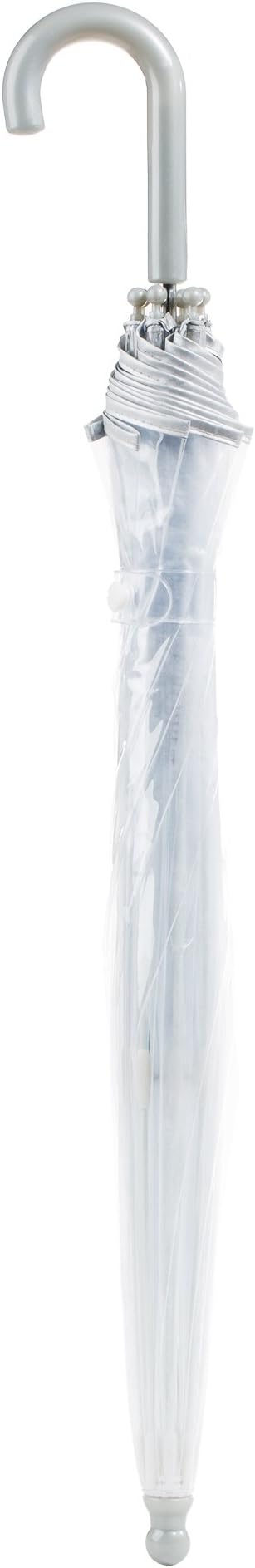 totes Kids Clear Bubble Umbrella with Dome Canopy, Lightweight Design, Wind and Rain Protection Umbrella, Clear, Kids - 38" Canopy