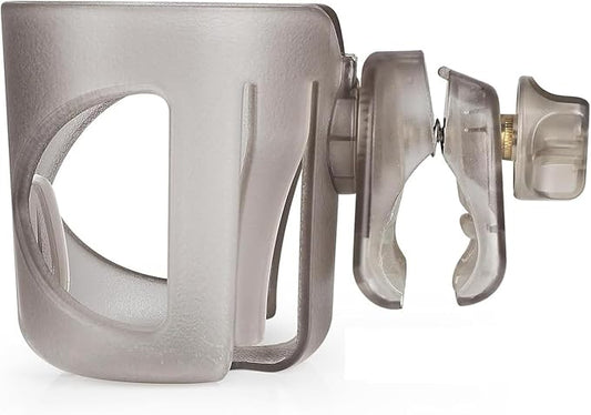 New Cup Holder Compatible with UPPAbaby Cup Holder (for Vista, Cruz and Minu). A Solid Super Secure Fit. 360 Degrees Rotatable. Anti-Shake Spill Resistant. (Transparent)
