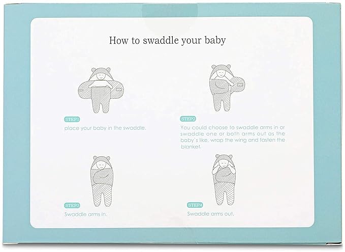 BlueMello Baby Bear Swaddle Blanket | Ultra-Soft Plush Essential for Infant 0-6 Months | Receiving Swaddling Wrap White | Ideal Newborn Registry and Toddler Accessories | Perfect Baby Boy Shower Gift