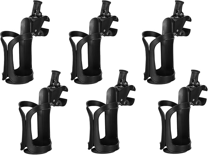 6 in 1 Universal Drink Stand: Rotatable Holders for Stroller, Bike, Wheelchair & More