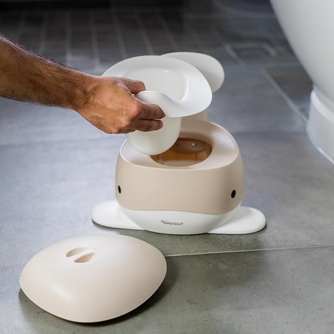 Kindsgut Potty Training Toilet in Whale Design, Designed in Germany, Potty Training in a Beautiful Design, Sand