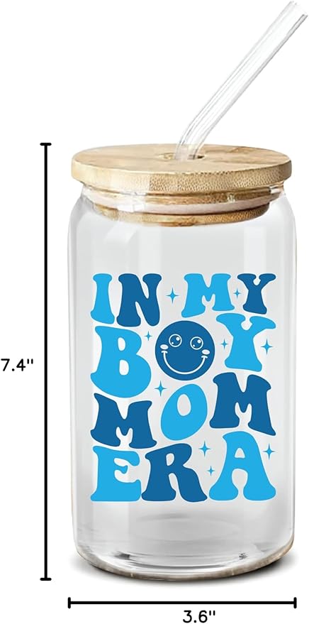 NewEleven Gifts For Mom, New Mother - Gifts For a Mom of Boys, Pregnant Mother, Expecting Momomy, Mama, Moms To Be, Mommy To Be - 16 Oz Coffee Glass