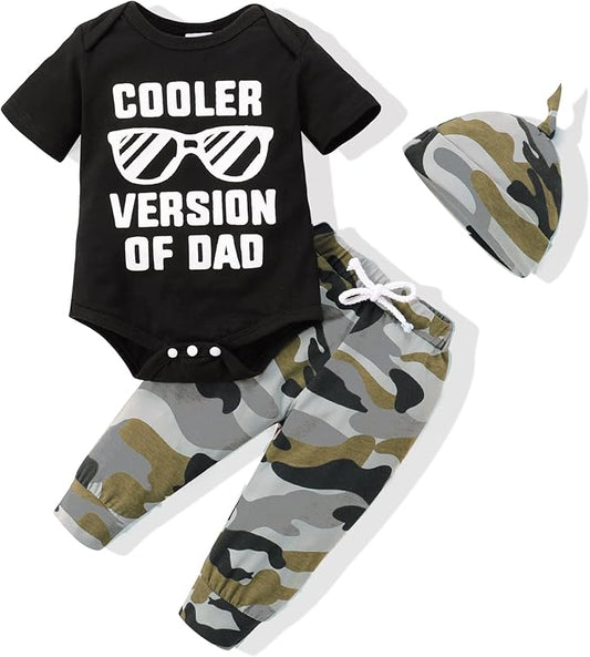 NZRVAWS Newborn Baby Boy Clothes Outfits Letter Prined Romper Pants Set Infant Baby Boy Clothing 0 3 6 9 12 18 Months