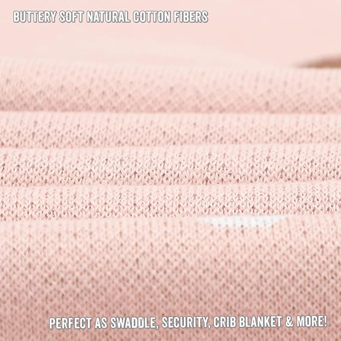 Swaddle Blanket for Girls 100% Cotton Buttery Soft Cozy Receiving Swaddle Crib Stroller Blanket for Shower Gift Registry for Newborns, Infants, Toddlers (Mushroom - Pink)