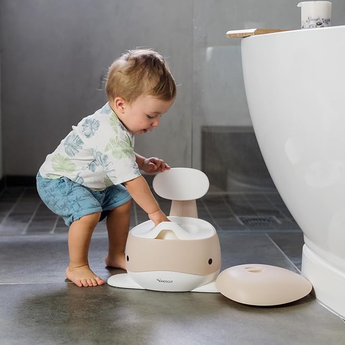 Kindsgut Potty Training Toilet in Whale Design, Designed in Germany, Potty Training in a Beautiful Design, Sand