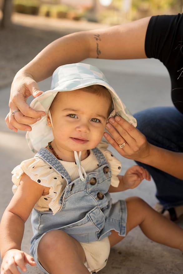 Tiny Twinkle Sun Protection Baby Flap Hat with UPF 50+ Sun Protection for Baby and Toddler Boys and Girls