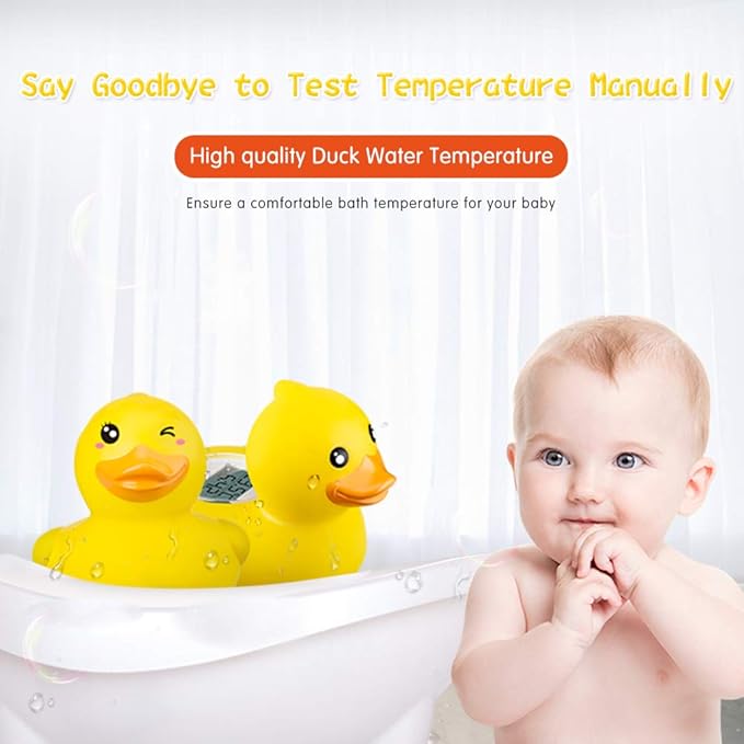 b&h Baby Thermometer, The Infant Baby Bath Floating Toy Safety Temperature Thermometer (Winking Duck)