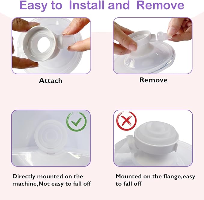 6Pcs Duckbill Valves and 2Pcs Diaphragm Compatible with Momcozy M5 Breast Pump, Breast Pump Replacement Accessories for Momcozy M5, Replacement Accessories