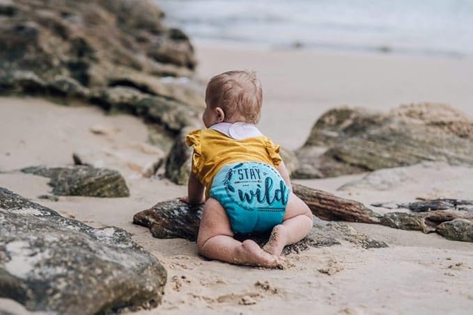 ALVABABY 6 Pack with 12 Inserts Baby Diaper Pocket Cloth Diapers Reusable Washable Adjustable for Baby Boys and Girls 6DM35