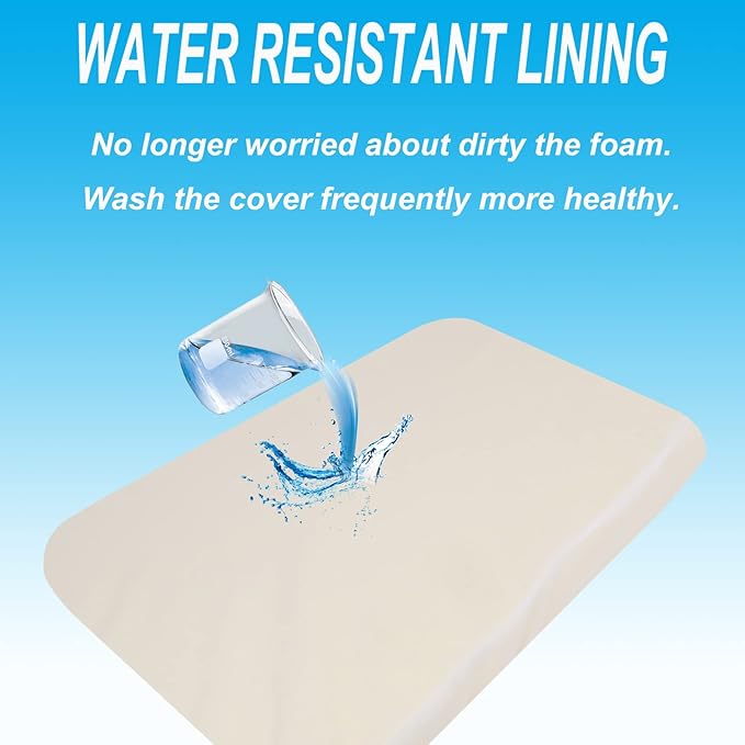 Mecc ecoh Baby Bassinet Mattress, 100% Breathable Cover, Water-Resistant Lining, Rectangle 32"x20"x2" Fit for AMKE All Mesh/RONBEI/Ezebaby Rocking/Bold/Ezebaby/VaVaSoo/Yacul/Simmons Kid Koi