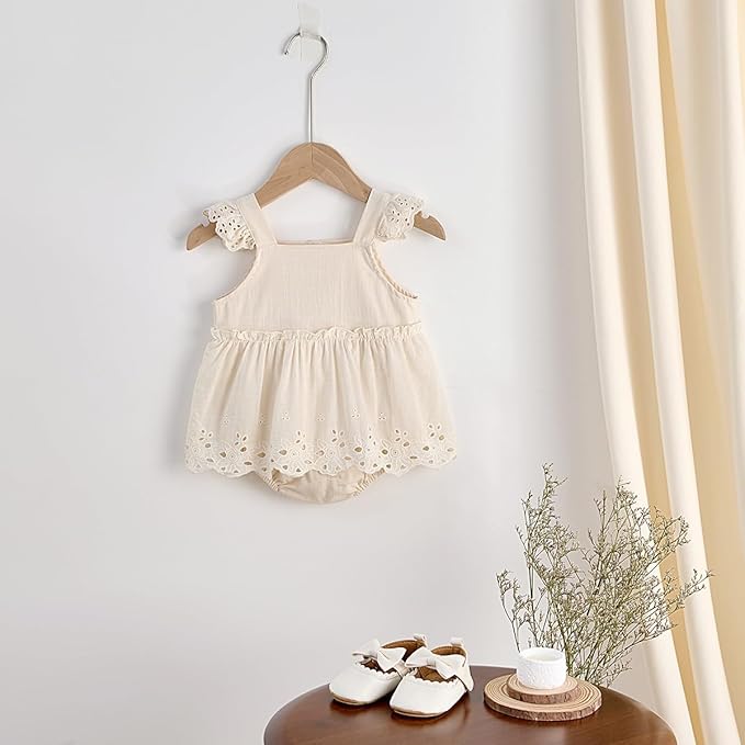 Toddler Baby Girl Summer Floral Sleeveless Romper - Ideal for 3M - 24M