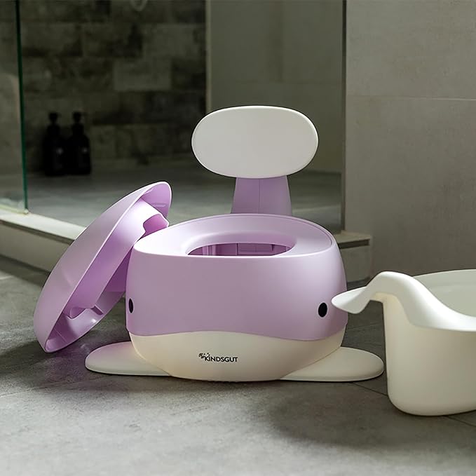 Kindsgut Potty Training Toilet in Whale Design, Designed in Germany, Potty Training in a Beautiful Design, Lilac