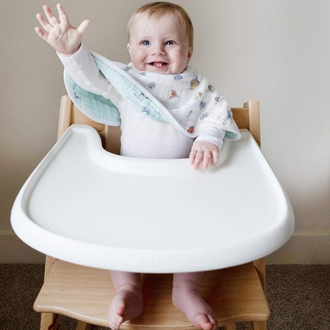 aden + anais Burpy Bib; 100% Cotton Muslin; Soft Absorbent 4 Layers; Multi-Use Burp Cloth and Bib; 22.5" X 11", Hogwarts Essentials