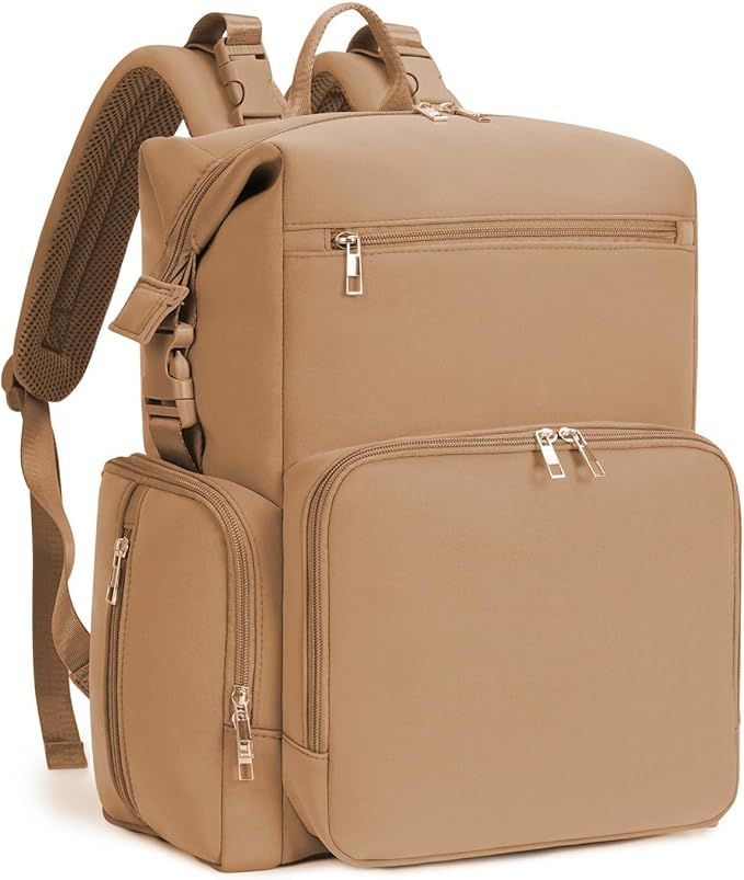 CEI-CEI Neoprene Diaper Bag Backpack Large Newborn Baby Maternity Bags Waterproof Travel Backpack for Mom Dad with Insulated Pockets,Changing Pad