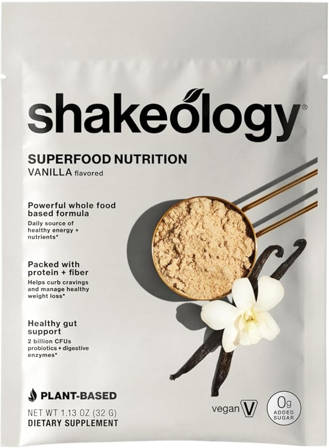 Shakeology 0g Added Sugar Sampler Pack Vegan & Whey Protein Powder, Gluten Free Superfood Protein Shake with Supergreens, Probiotics for Gut Health, Adaptogens, Vitamins, 16g Protein per Serving