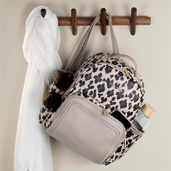 Itzy Ritzy Unisex Baby Mini Plus Diaper Bag, Leopard