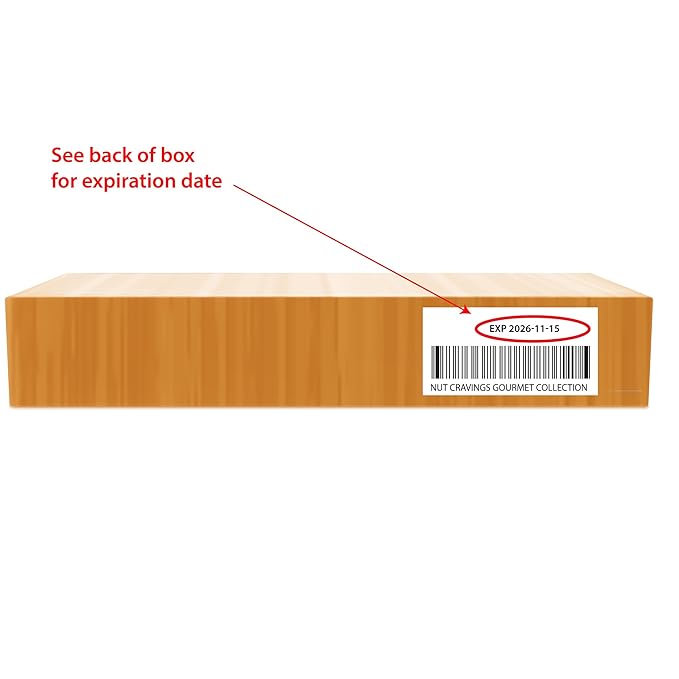 NUT CRAVINGS - Mixed Nuts Gift Basket in Reusable Wooden Tray + Green Ribbon (12 Assortments) Food Arrangement, Healthy Snack Care Package, Food Assortments