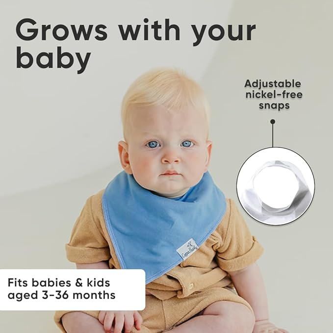 Copper Pearl Baby Bandana Drool Bibs for Drooling and Teething 4 Pack Gift Set Veggies