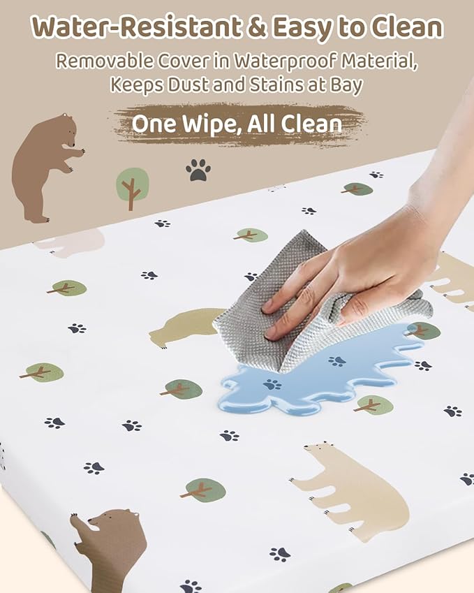 Pack and Play Mattress - 38" x 26" Soft Breathable Portable Mattres Waterproof & Washable Perfectly fits Pack n Play